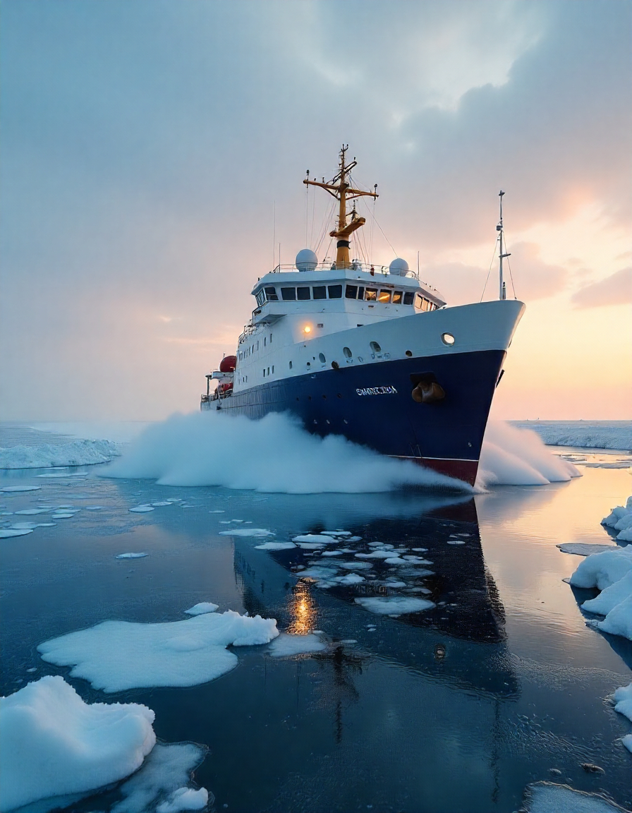 Industrial facility in the Arctic